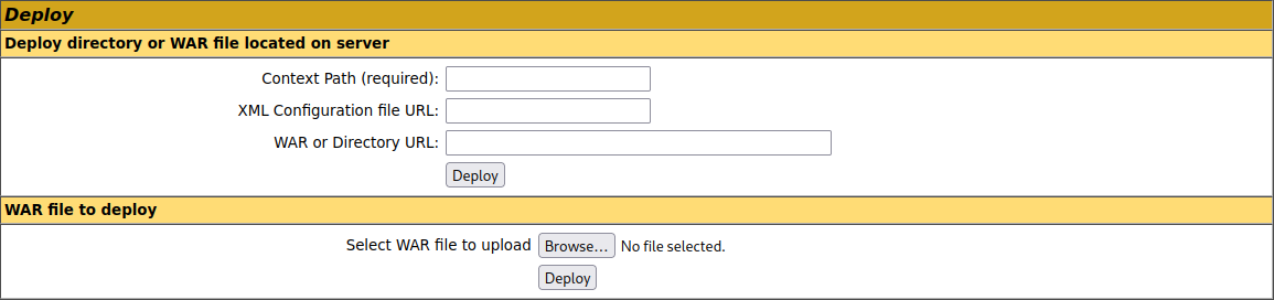 Tomcat Manager App