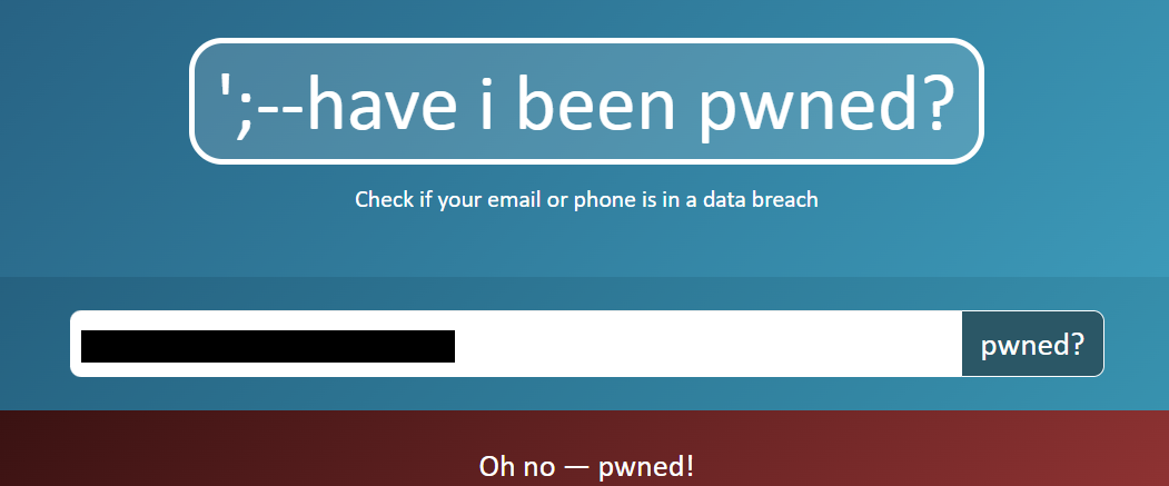 HaveIBeenPwned